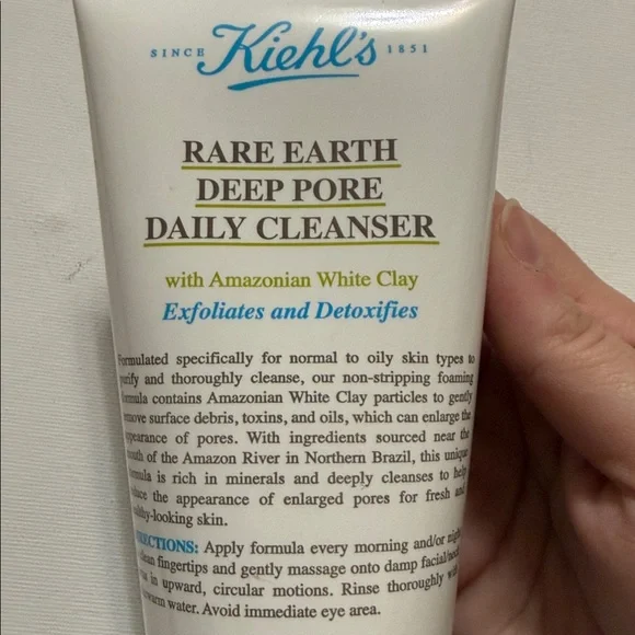 Kiehl’s Rare Earth Deep Pore Daily Cleanser Exfoliates & Detoxifies~5 FL OZ New - Picture 2 of 6